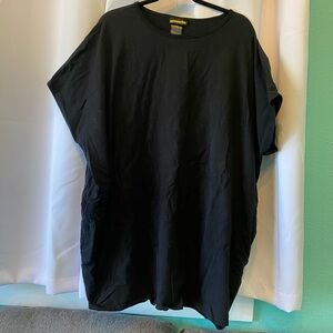 Nooworks Women’s Black T-Shirt Dress Plus size 4